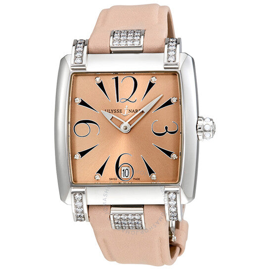 ساعة أوليس ناردين كابريس سالمون صن راي أوتوماتيكية للسيدات