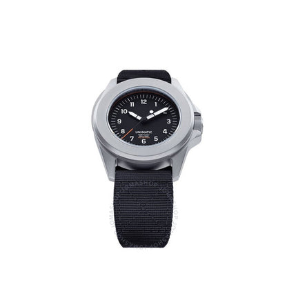 Unimatic, Modello Quattro Toolwatch Quartz Black Dial Men's Watch