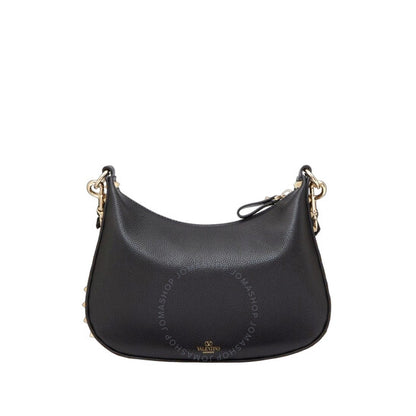 Valentino Garavani, Garavani Black Small Rockstud Leather Shoulder Bag