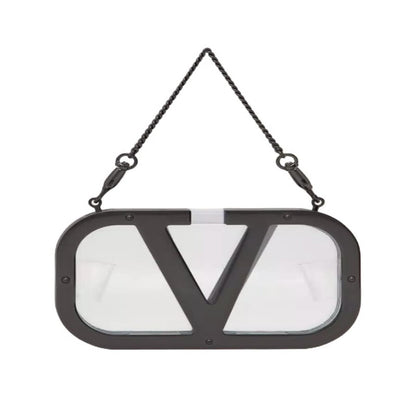 Garavani Logo-Plaque Clear Clutch