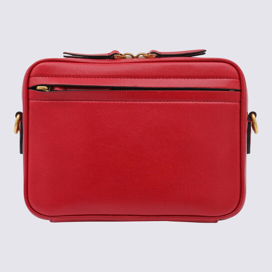 Garavani Red And Black Leather Crossbody Bag