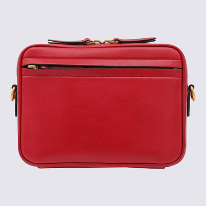 Garavani Red And Black Leather Crossbody Bag