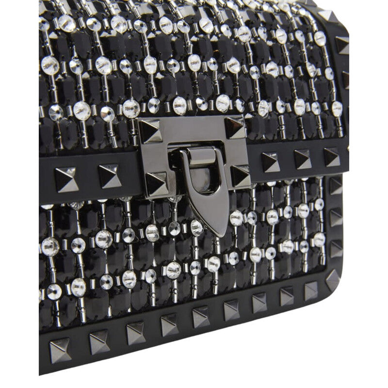 Garavani Small Rockstud23 Embroidered Shoulder Bag