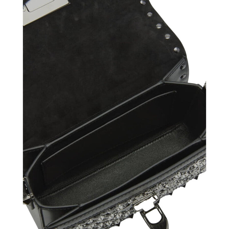 Garavani Small Rockstud23 Embroidered Shoulder Bag