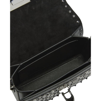 Garavani Small Rockstud23 Embroidered Shoulder Bag