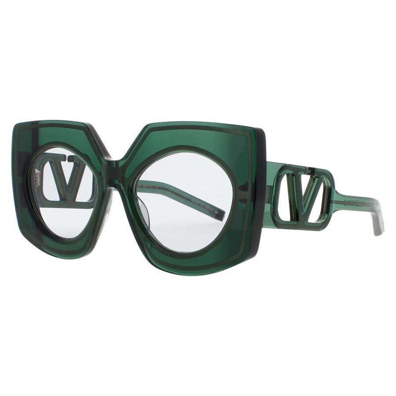 Ladies Silver Tone Rectangular Sunglasses