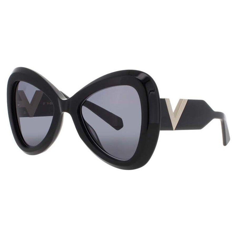 Men's Black Rectangular Sunglasses