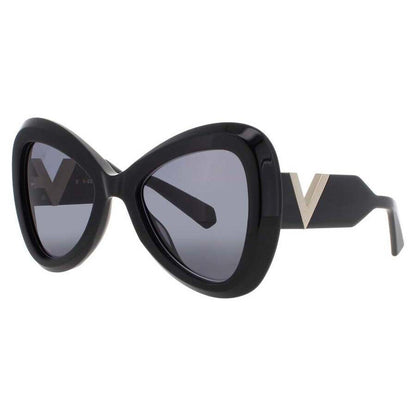 Men's Black Rectangular Sunglasses