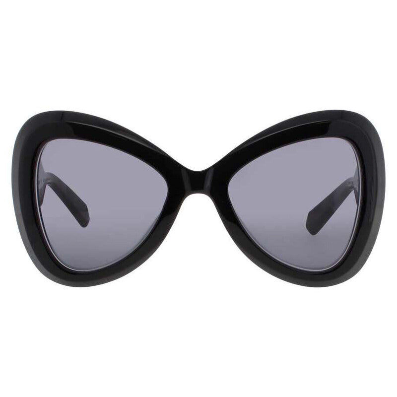 Men's Black Rectangular Sunglasses