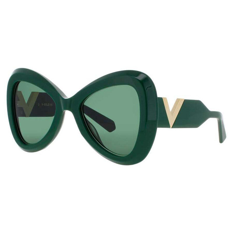 Men's Gold Tone Rectangular Sunglasses