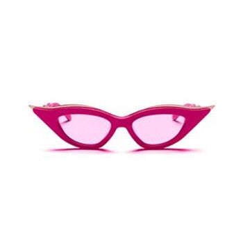 V - GOLDCUT - II Pink Gradient Cat Eye Ladies Sunglasses