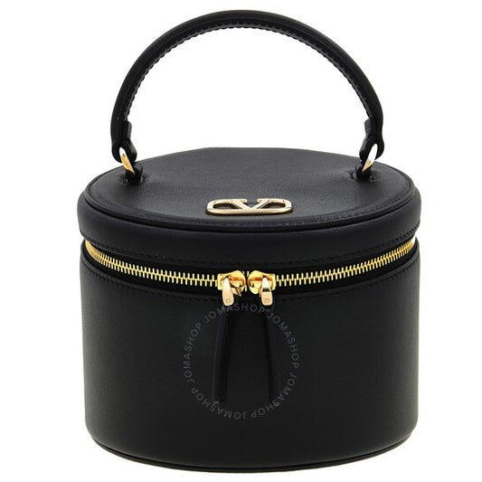 Valentino Garavani, V Logo Signature Leather Vanity Case