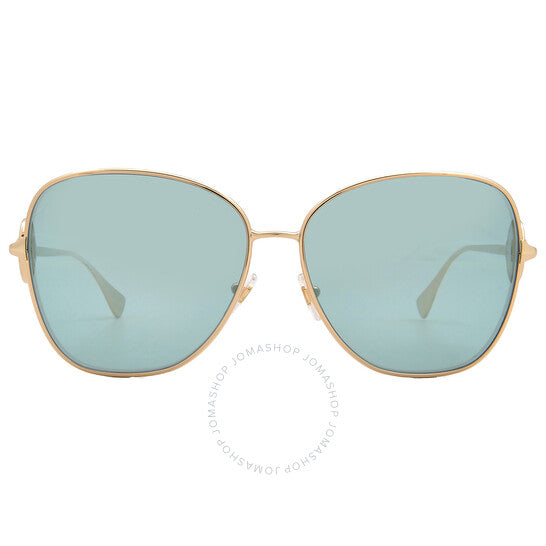 نظارة شمسية نسائية من فيرساتشي، مرآة فضية، بتصميم فراشة