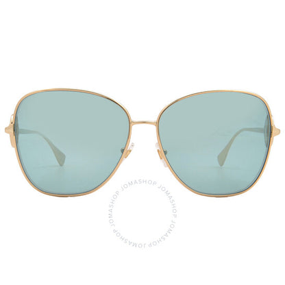 نظارة شمسية نسائية من فيرساتشي، مرآة فضية، بتصميم فراشة