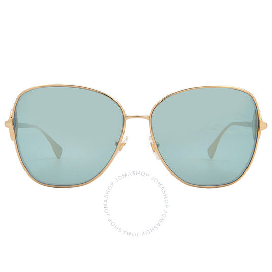 نظارة شمسية نسائية من فيرساتشي، مرآة فضية، بتصميم فراشة