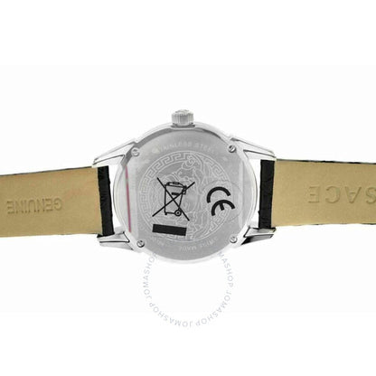 ساعة دافني النسائية من فيرساتشي، بمينا أسود