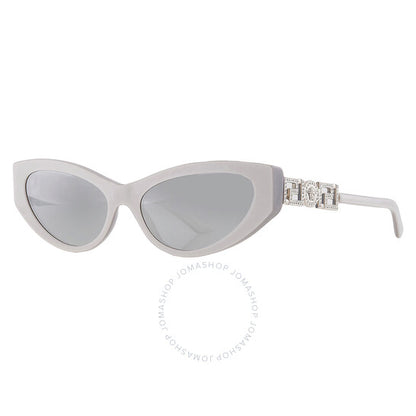 Versace, Blue Mirror Silver Cat Eye Ladies Sunglasses