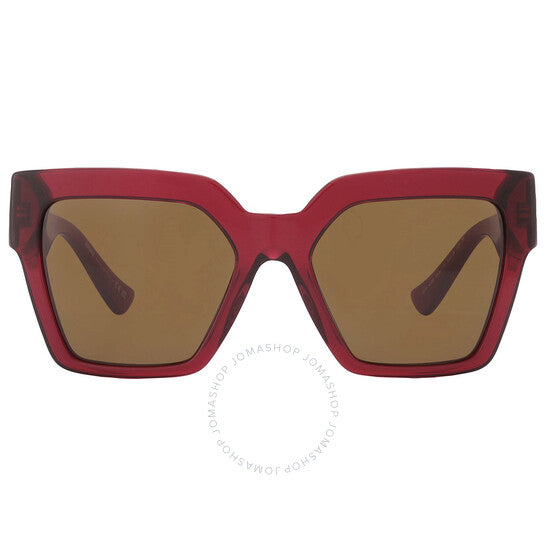 نظارة شمسية نسائية من فيرساتشي، بتصميم فراشة باللون البني