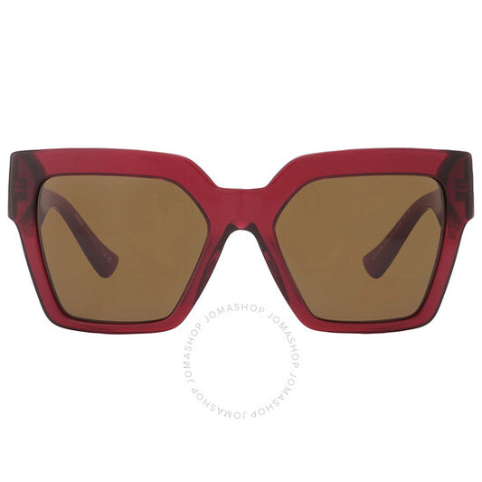 نظارة شمسية نسائية من فيرساتشي، بتصميم فراشة باللون البني