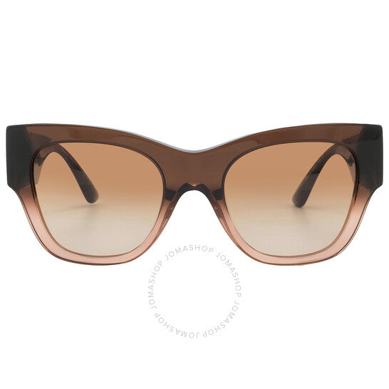 نظارة شمسية نسائية من فيرساتشي، بتصميم عين القطة، باللون البني المتدرج