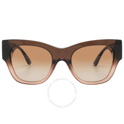 نظارة شمسية نسائية من فيرساتشي، بتصميم عين القطة، باللون البني المتدرج