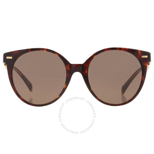 نظارة شمسية نسائية بيضاوية باللون البني من فيرساتشي