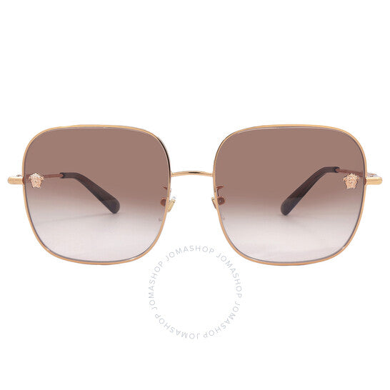 Versace, Brown Square Ladies Sunglasses