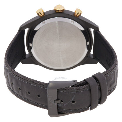 ساعة فيرساتشي كرونو ماستر كوارتز للرجال بمينا رمادي