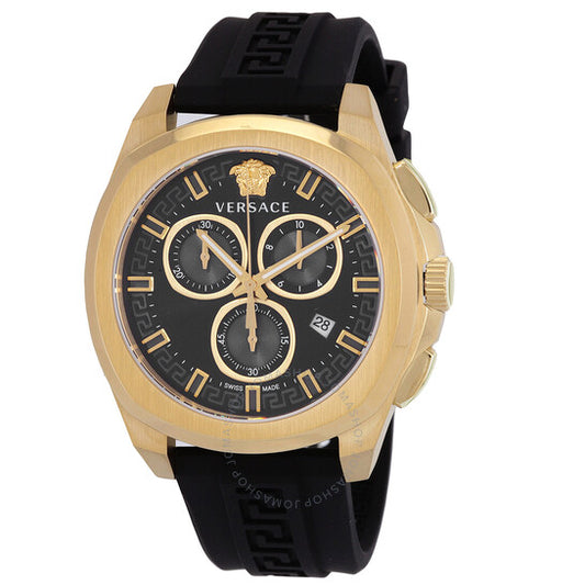 Versace, Chronograph Quartz Black Dial Men's Watch