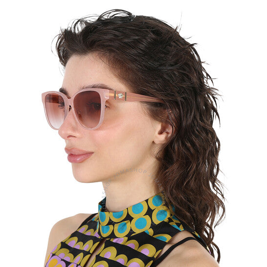 نظارة شمسية نسائية مربعة الشكل باللون الأحمر المتدرج من فيرساتشي