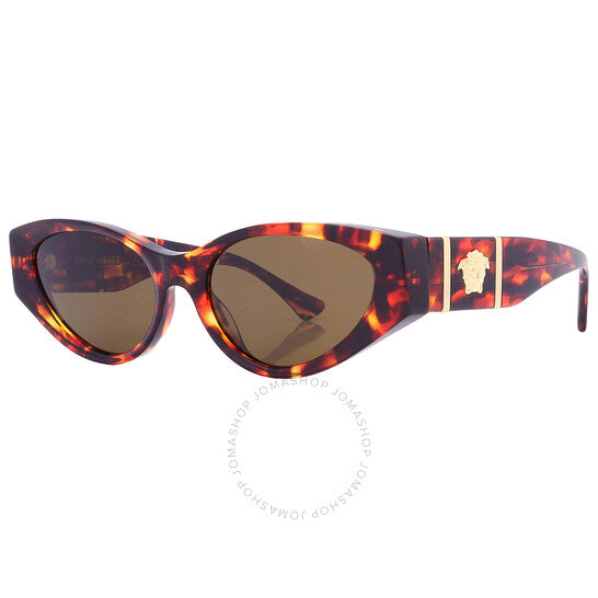 Versace, Dark Brown Cat Eye Ladies Sunglasses