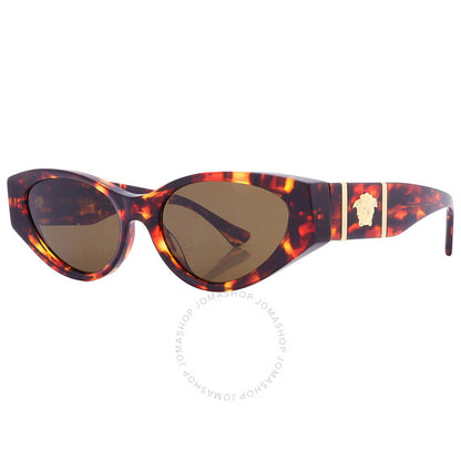 Versace, Dark Brown Cat Eye Ladies Sunglasses
