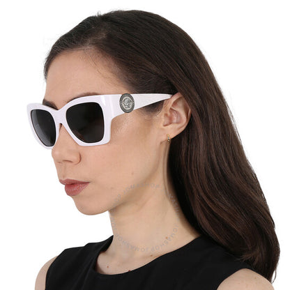 Versace, Dark Gray Irregular Ladies Sunglasses