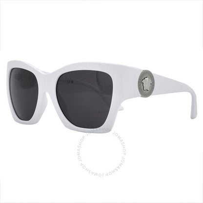 Versace, Dark Gray Irregular Ladies Sunglasses