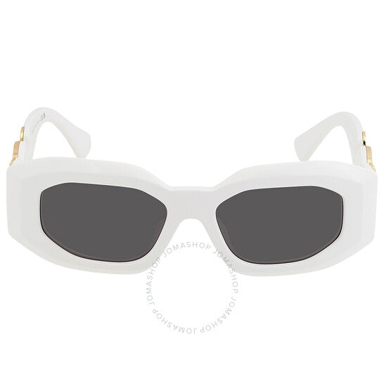 نظارة شمسية رجالية من فيرساتشي، رمادية داكنة غير منتظمة