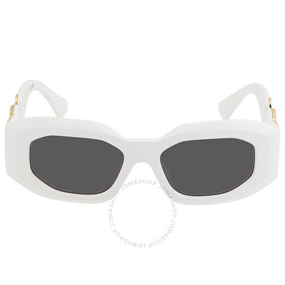 نظارة شمسية رجالية من فيرساتشي، رمادية داكنة غير منتظمة