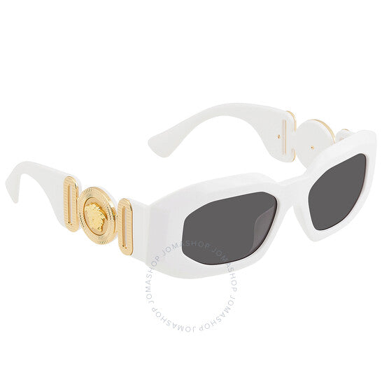 نظارة شمسية رجالية من فيرساتشي، رمادية داكنة غير منتظمة