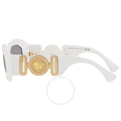 نظارة شمسية رجالية من فيرساتشي، رمادية داكنة غير منتظمة