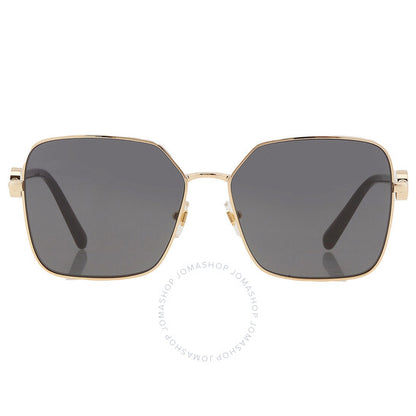 نظارة شمسية مربعة رمادية داكنة للنساء من فيرساتشي
