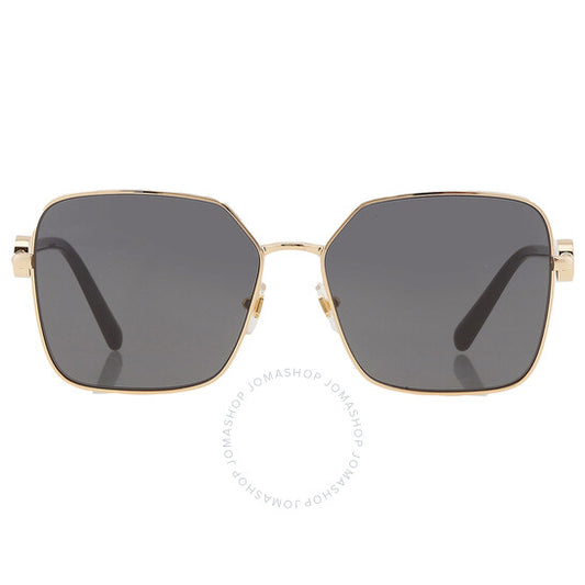 نظارة شمسية مربعة رمادية داكنة للنساء من فيرساتشي