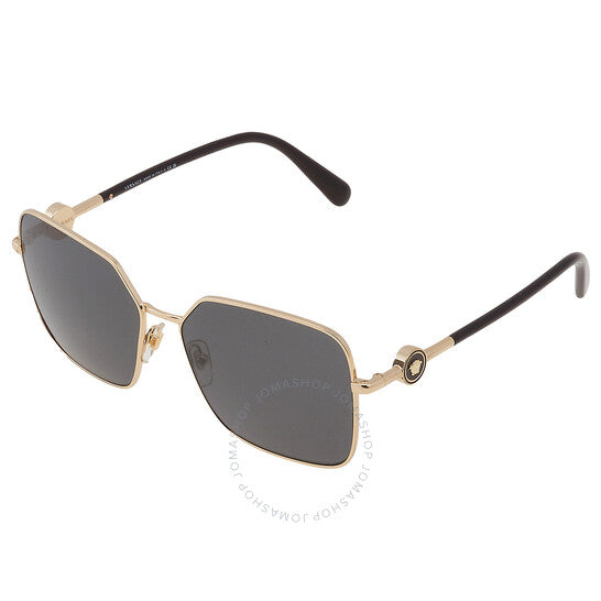 نظارة شمسية مربعة رمادية داكنة للنساء من فيرساتشي