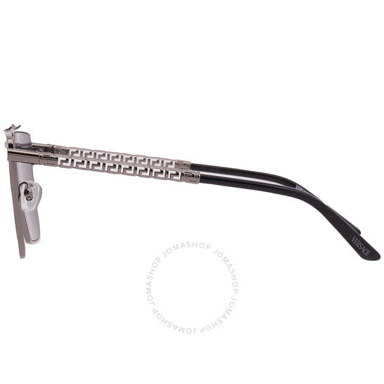 نظارة شمسية رجالية من Versace، بتصميم Browline باللون الأخضر الداكن