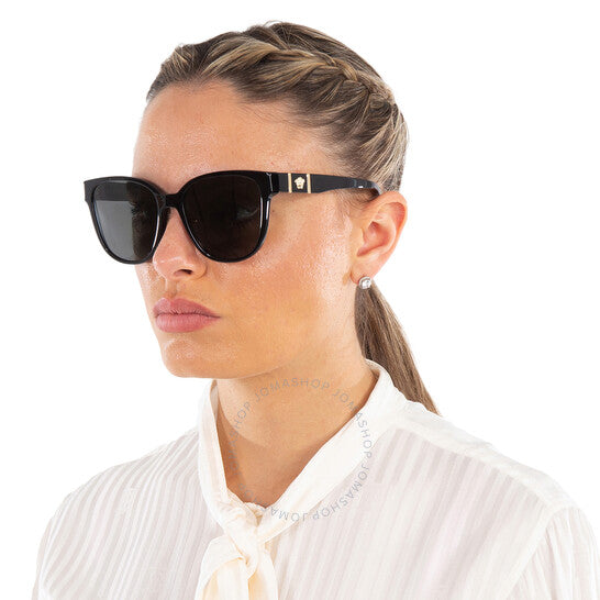 Versace, Dark Grey Butterfly Ladies Sunglasses