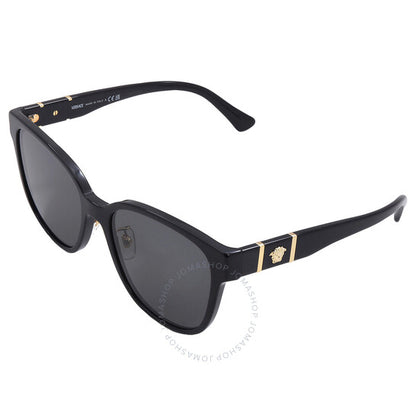 Versace, Dark Grey Butterfly Ladies Sunglasses