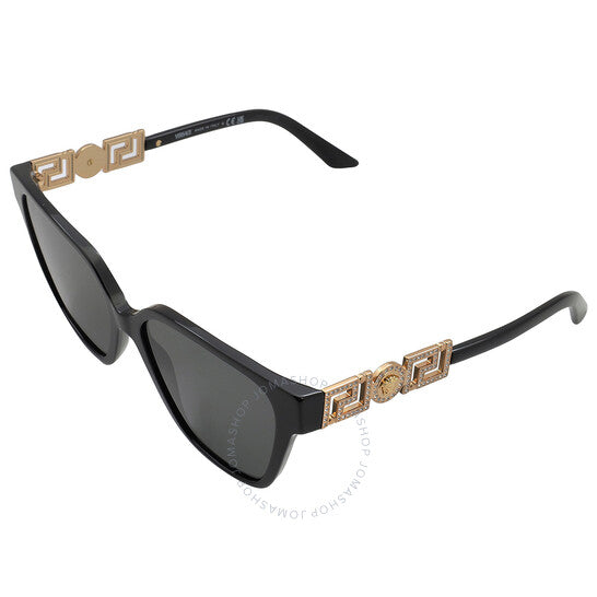 Versace, Dark Grey Butterfly Ladies Sunglasses