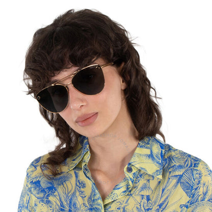 Versace, Dark Grey Cat Eye Ladies Sunglasses