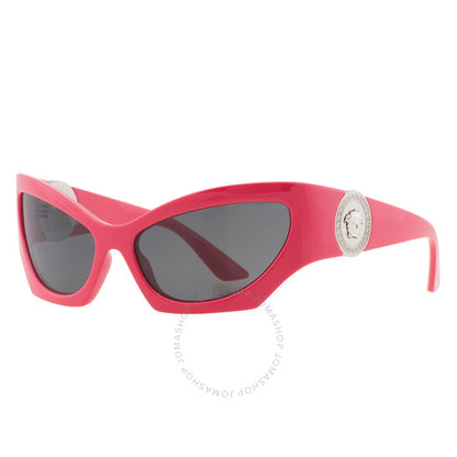 Versace, Dark Grey Cat Eye Ladies Sunglasses
