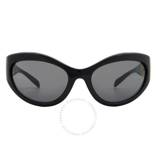 نظارة شمسية نسائية بتصميم عين القطة باللون الرمادي الداكن من فيرساتشي