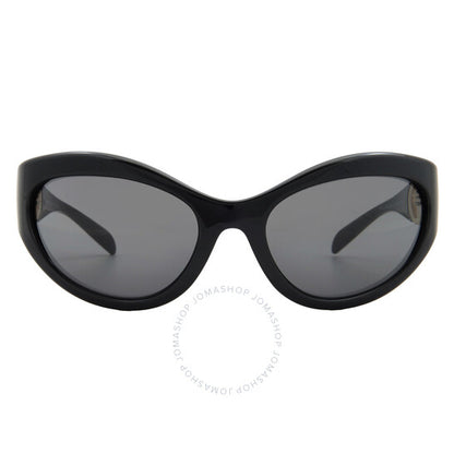 نظارة شمسية نسائية بتصميم عين القطة باللون الرمادي الداكن من فيرساتشي