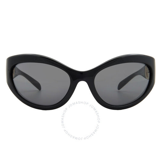 نظارة شمسية نسائية بتصميم عين القطة باللون الرمادي الداكن من فيرساتشي